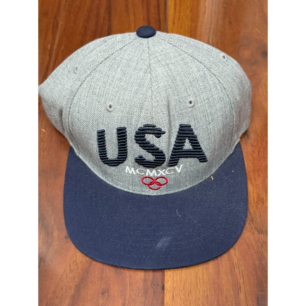 Starter x 10.Deep USA MCMXCV SnapBack Hat Blue Grey Olympic Retro Wool Blend